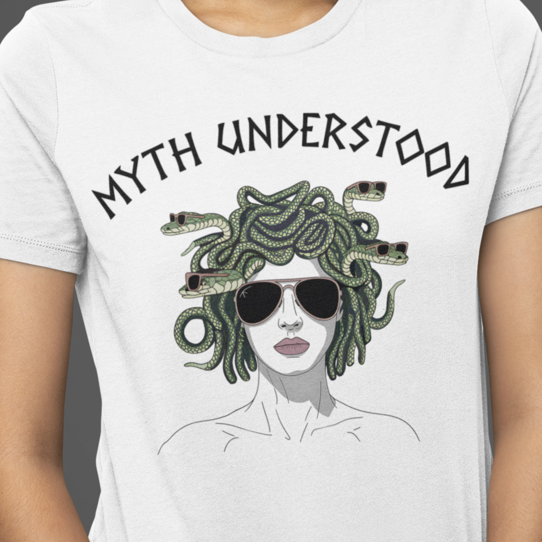 Medusa Myth Understood  - Funny Greek Mythology T-Shirt