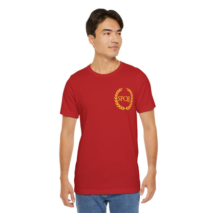 SPQR Roman Empire - Ancient Rome - Double Sided SPQR T-shirt