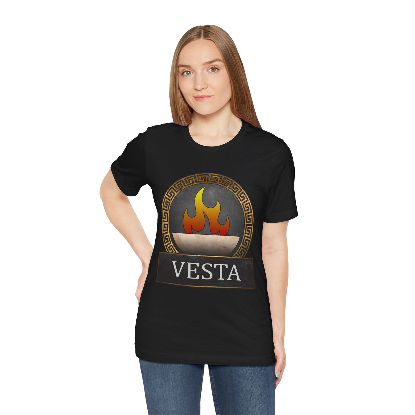 Vesta Roman Goddess of Hearth and Home Symbol  - Roman Mythology T-shirt