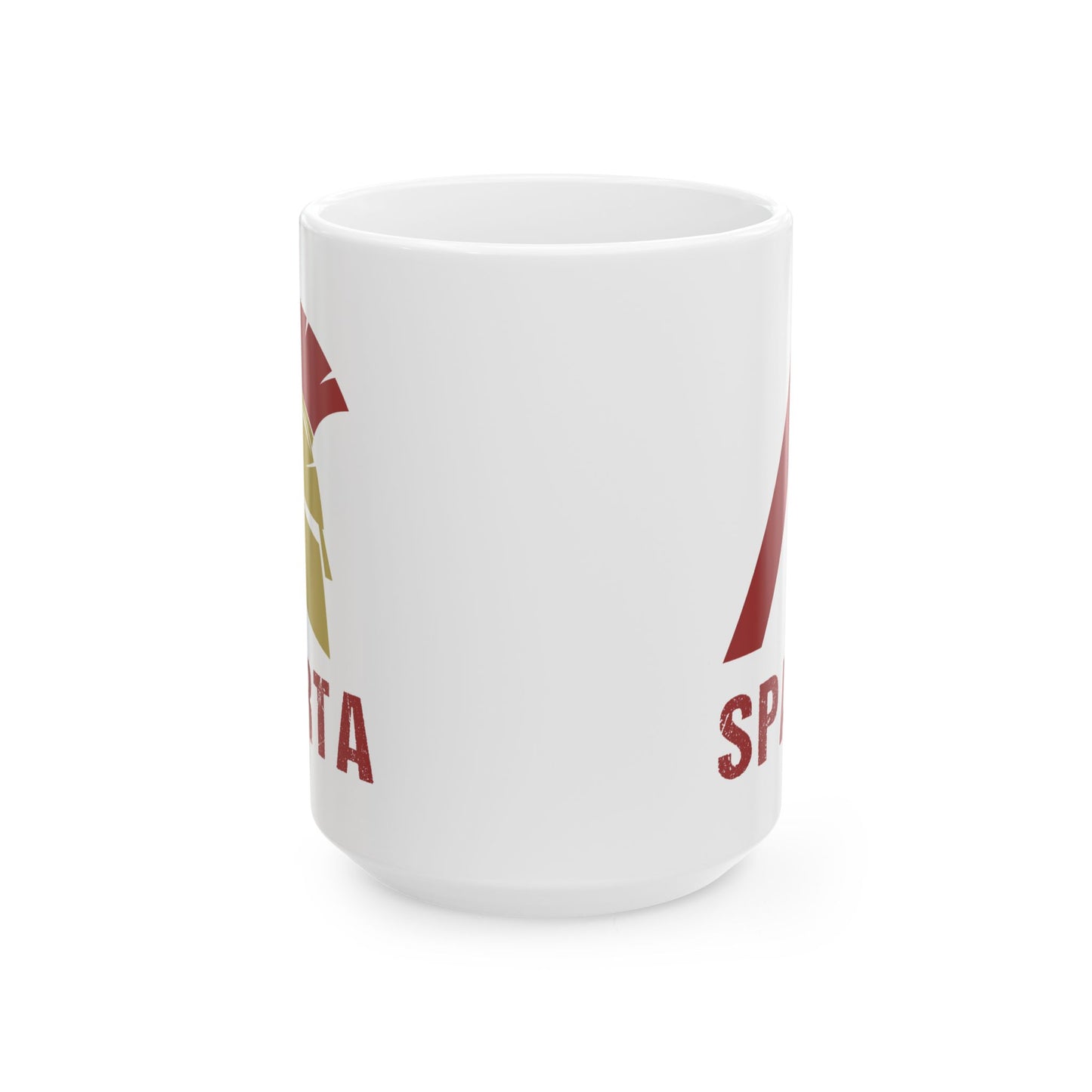 Sparta Mug - Spartan Lambda Symbol - Lacedaemon Ancient Sparta Double Sided Ceramic Mug (11oz)