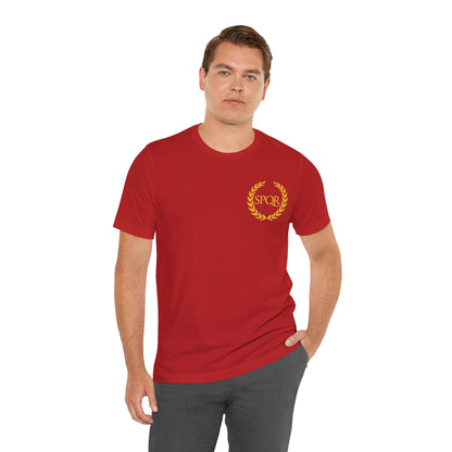 SPQR Roman Empire - Ancient Rome - Double Sided SPQR T-shirt