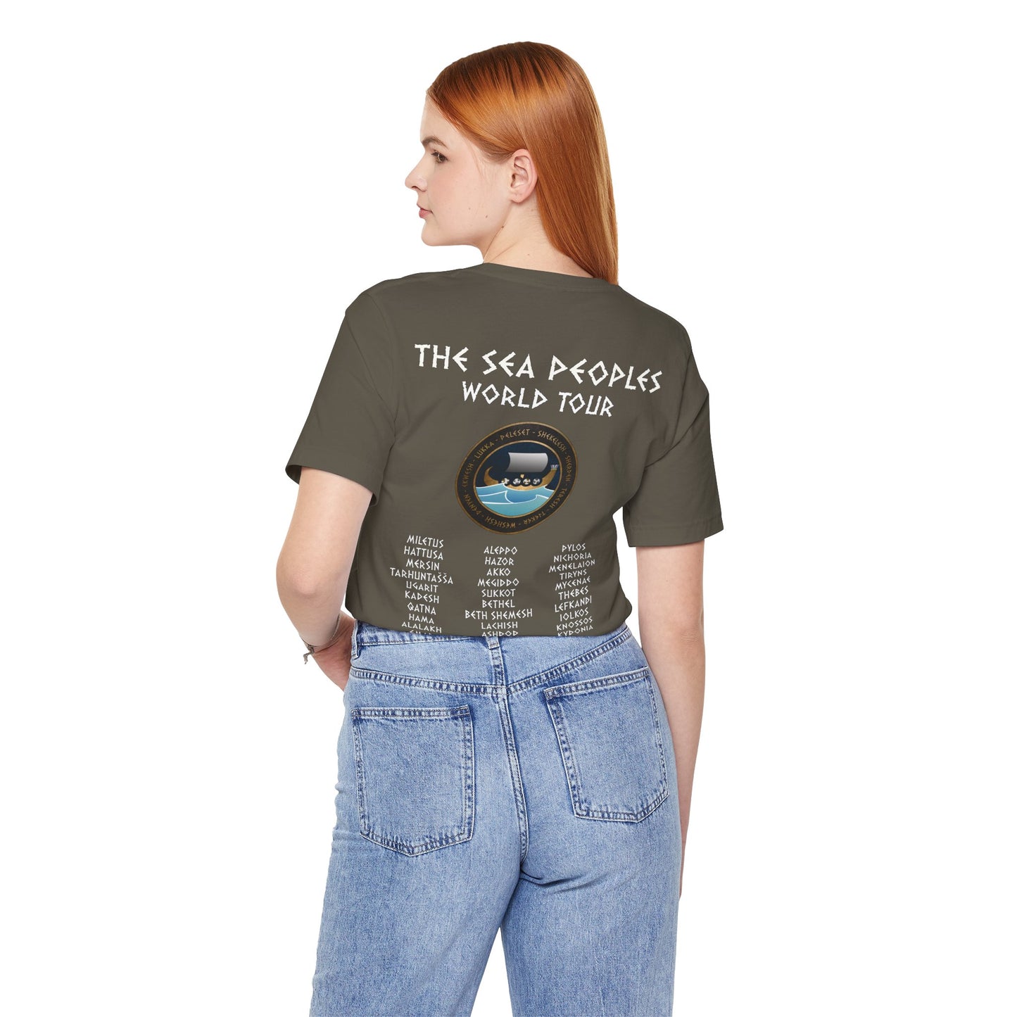 Sea Peoples World Tour - Bronze Age History Meme - Funny History Double Sided T-shirt