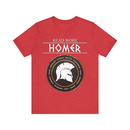 Read More Homer - Heroes of the Trojan War - The Iliad and The Odyssey T-shirt