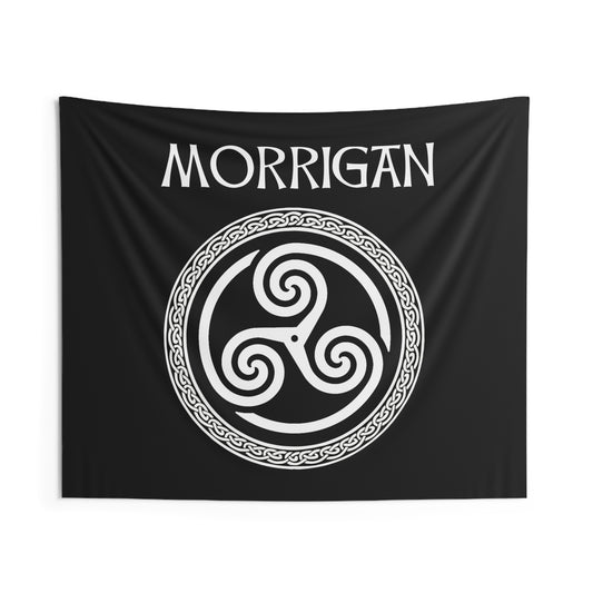 Morrigan Celtic Goddess of Witchcraft, Magic and Death Indoor Wall Tapestry 60" x 50"