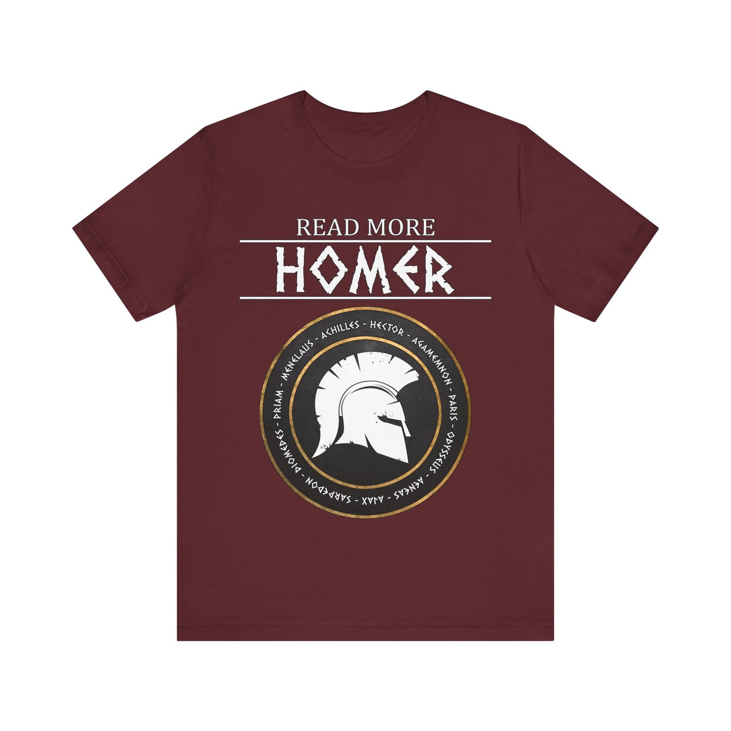 Read More Homer - Heroes of the Trojan War - The Iliad and The Odyssey T-shirt