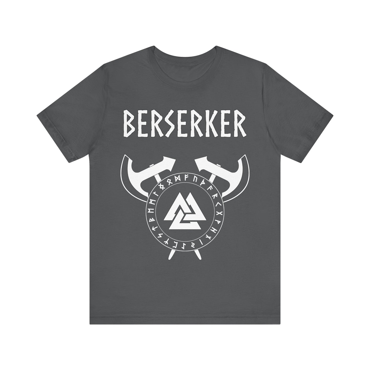 Viking Berserker - Axes with Norse Runes - Viking Valknut T-shirt