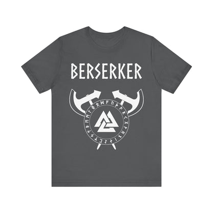 Viking Berserker - Axes with Norse Runes - Viking Valknut T-shirt