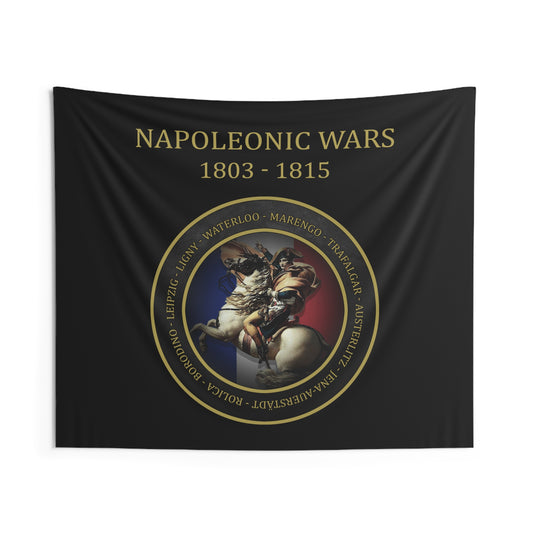 Napoleonic Wars - Battles of Napoleon Bonaparte - 19th Century Warfare - Indoor Wall Tapestry 60" x 50"