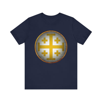 Jerusalem Heraldry - Medieval Jerusalem Cross T-shirt