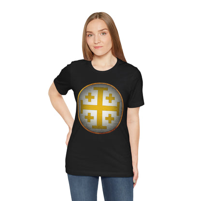 Jerusalem Heraldry - Medieval Jerusalem Cross T-shirt