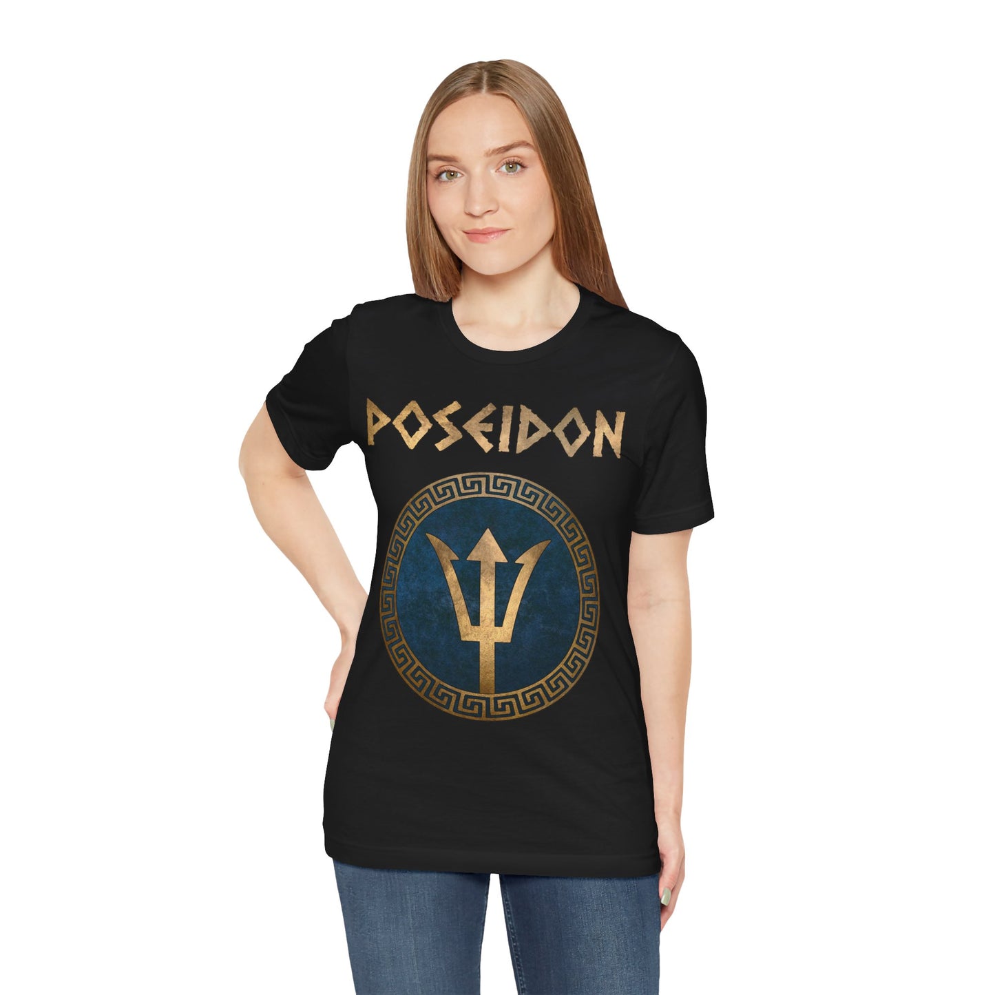 Poseidon Greek God of the Sea - Trident of the Ocean God - Gods of Olympus T-shirt