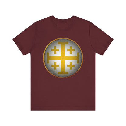 Jerusalem Heraldry - Medieval Jerusalem Cross T-shirt