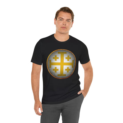 Jerusalem Heraldry - Medieval Jerusalem Cross T-shirt