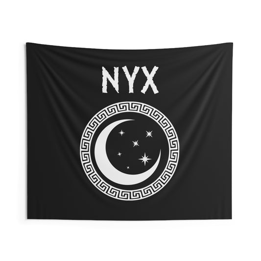 Nyx Greek Goddess of Night Symbol Indoor Wall Tapestry 60" x 50"