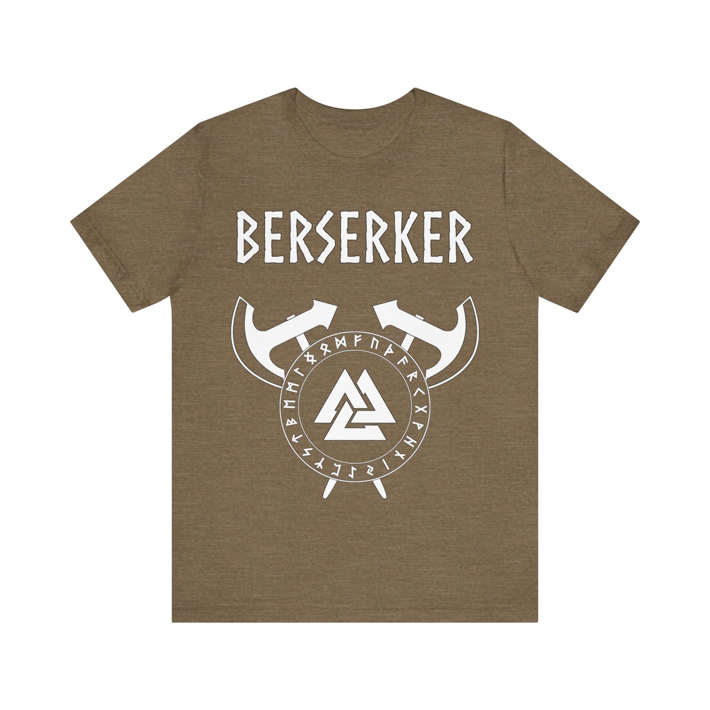 Viking Berserker - Axes with Norse Runes - Viking Valknut T-shirt