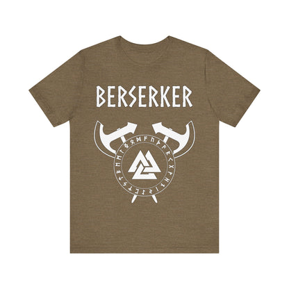 Viking Berserker - Axes with Norse Runes - Viking Valknut T-shirt