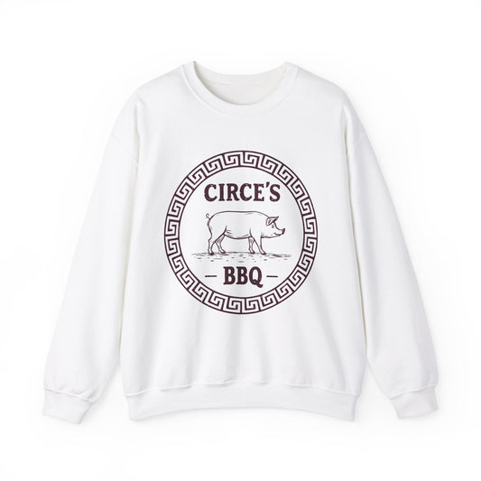 Circe's BBQ - The Odyssey - Funny Greek Mythology Unisex Heavy Blend™ Crewneck Sweatshirt