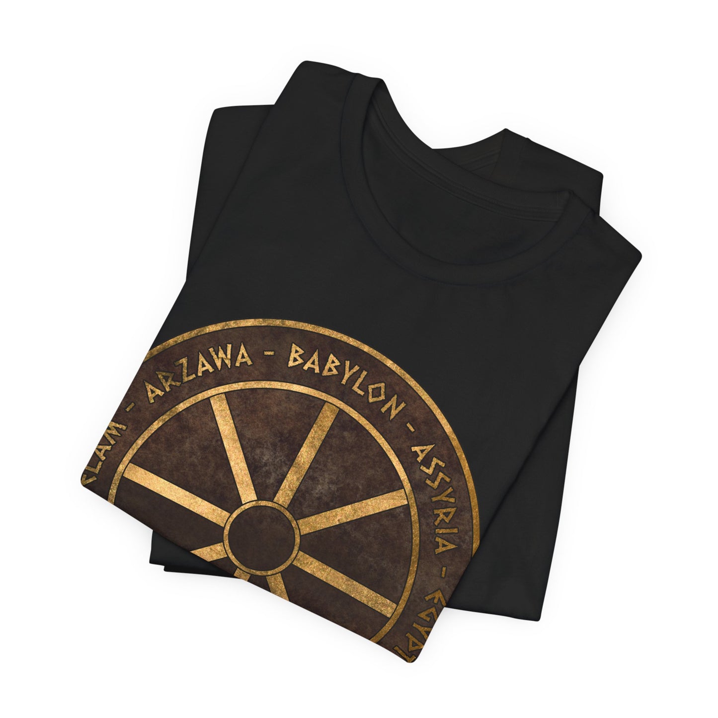 Bronze Age Powers Ancient Civilizations Chariot Wheel Symbol T-Shirt