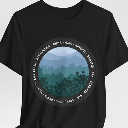 Ancient Gods and Goddesses of Nature, Beasts and the Wilds - Ancient Mythology T-shirt