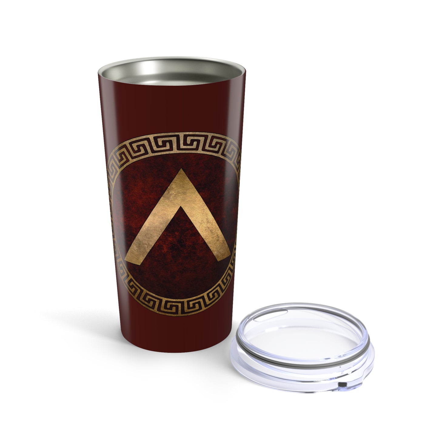 Spartan Shield Lacedaemonian Lambda Ancient Symbol of Sparta Tumbler 20oz