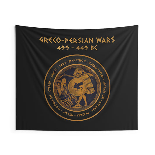 Battles of the Greco-Persian Wars - Ancient Greece and Persia - Ancient Warfare Indoor Wall Tapestry 60" x 50"