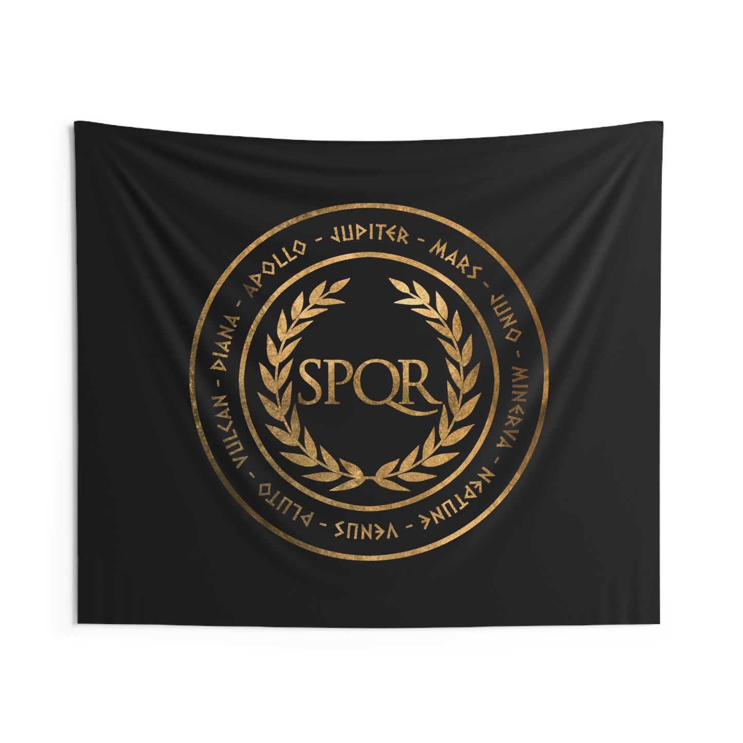 Roman Gods - Ancient Pantheon of Rome - SPQR Symbol Indoor Wall Tapestry 60" x 50"