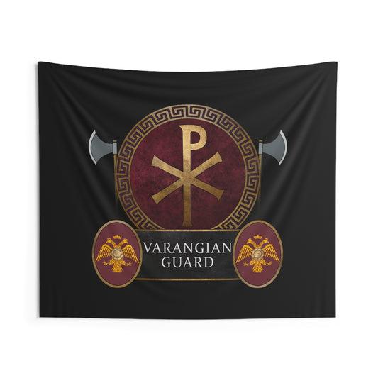 Varangian Guard - Imperial Chi Rho - Byzantine Empire Army Symbol Indoor Wall Tapestry 60" x 50"