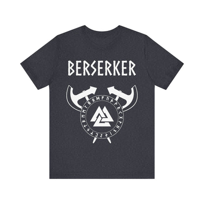 Viking Berserker - Axes with Norse Runes - Viking Valknut T-shirt