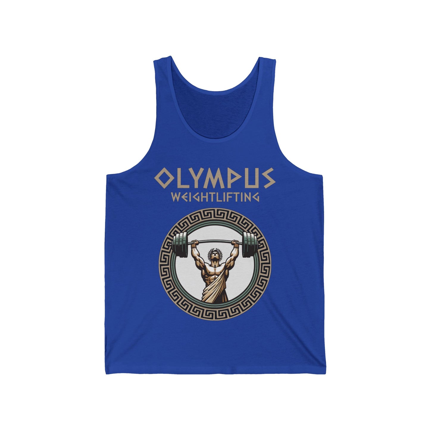 Olympus Weightlifting Tank Top - Strength of the Gods Unisex Jersey Tank Top