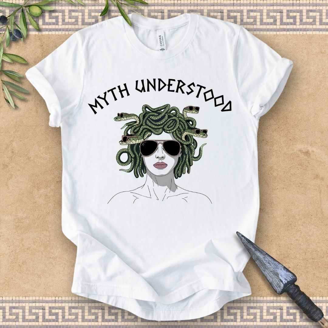 Medusa Myth Understood  - Funny Greek Mythology T-Shirt