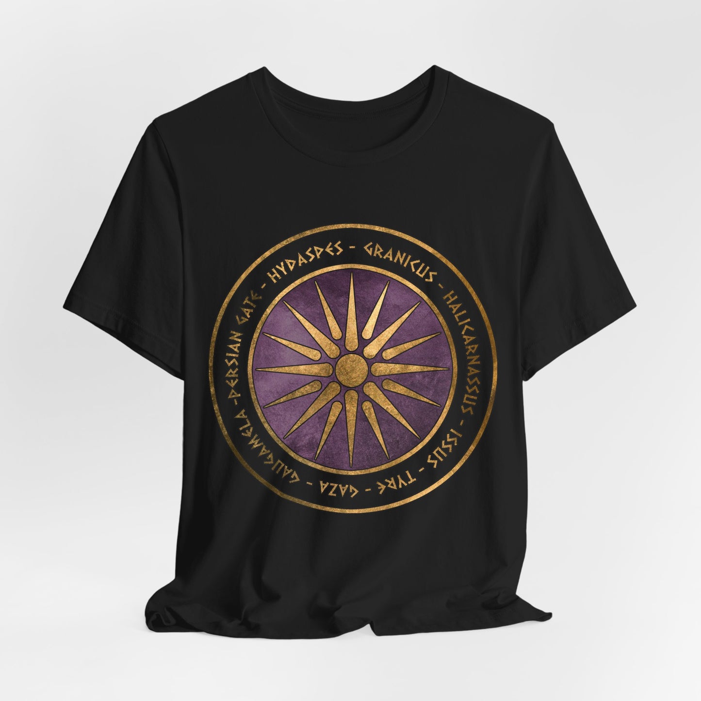 Alexander the Great Battles Macedonian Shield T-shirt