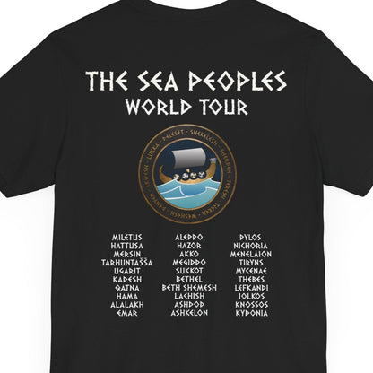 Sea Peoples World Tour - Bronze Age History Meme - Funny History Double Sided T-shirt