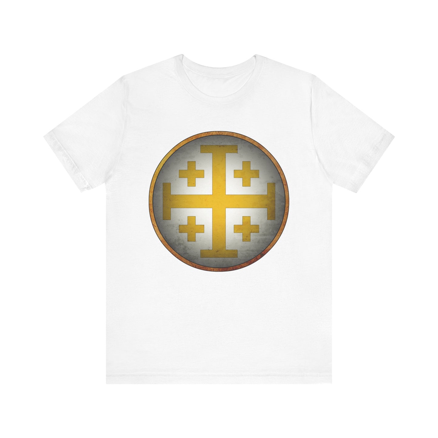 Jerusalem Heraldry - Medieval Jerusalem Cross T-shirt