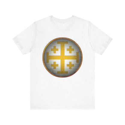 Jerusalem Heraldry - Medieval Jerusalem Cross T-shirt