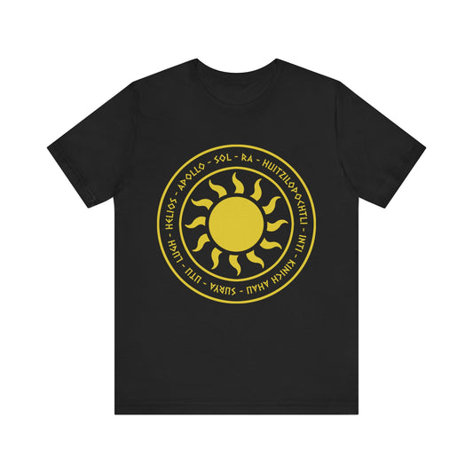 Ancient Sun Gods - Gods and Goddesses of the Sun and Light - Ancient Mythology and Paganism T-shirt