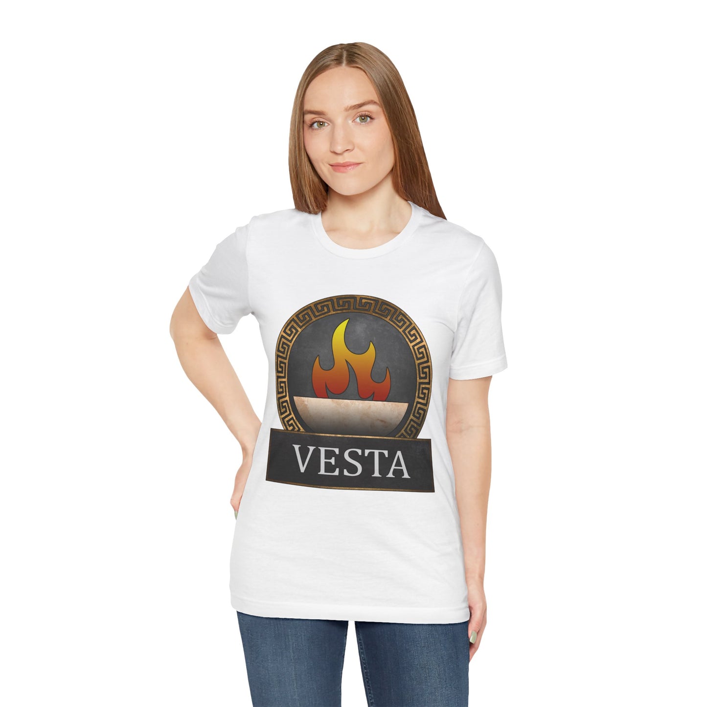 Vesta Roman Goddess of Hearth and Home Symbol  - Roman Mythology T-shirt