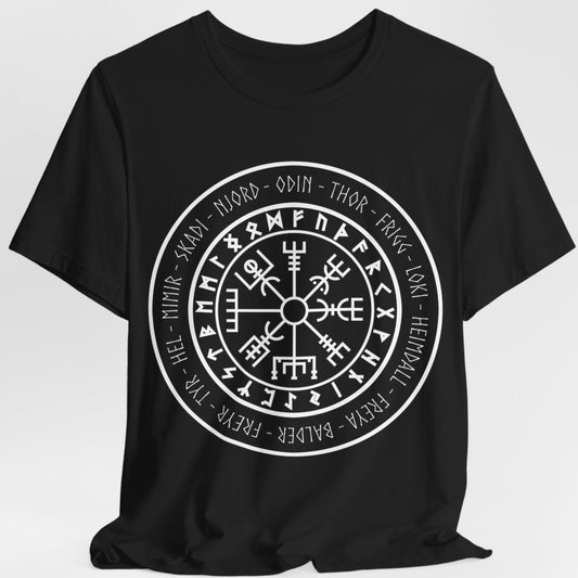 Viking Gods and Goddesses Vegvisir Symbol T-Shirt