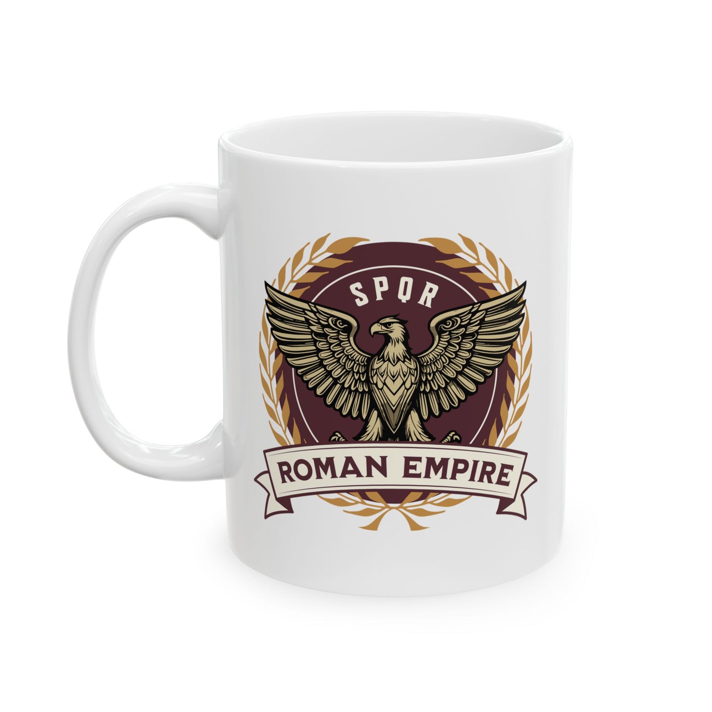 Roman Empire Mug - Roman Eagle Standard - Legions of Rome - Ancient Roman History Double Sided Ceramic Mug (11oz, 15oz)