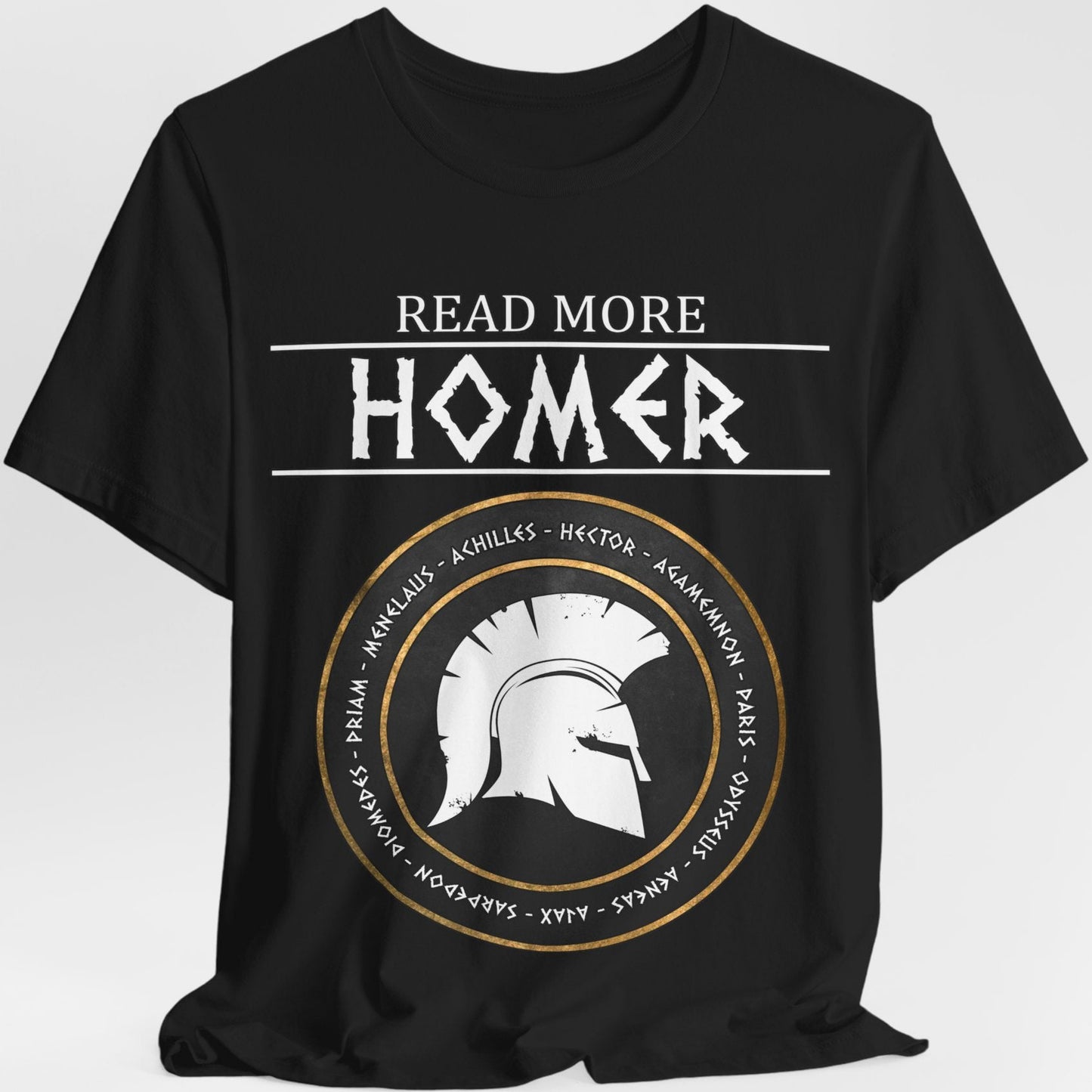 Read More Homer - Heroes of the Trojan War - The Iliad and The Odyssey T-shirt