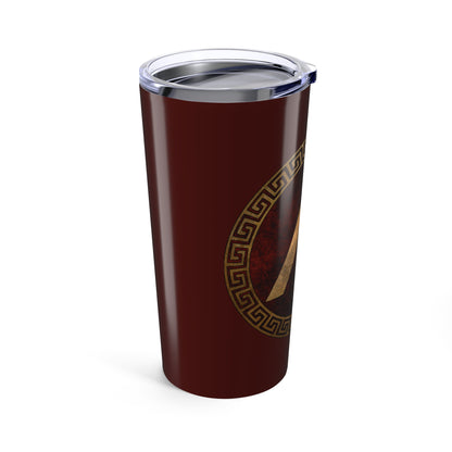 Spartan Shield Lacedaemonian Lambda Ancient Symbol of Sparta Tumbler 20oz