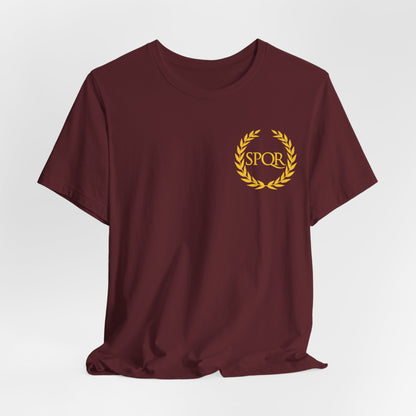 SPQR Roman Empire - Ancient Rome - Double Sided SPQR T-shirt