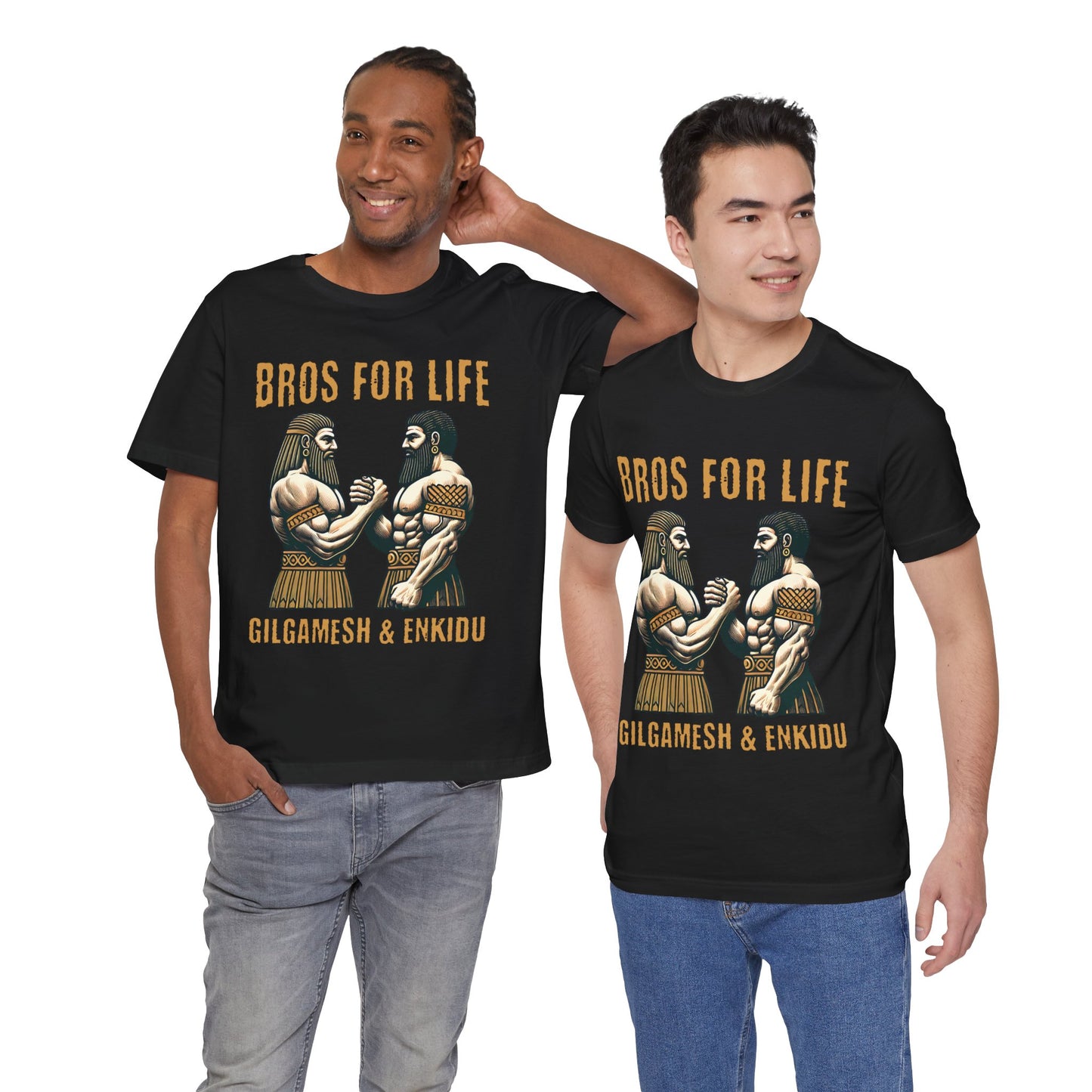 Gilgamesh and Enkidu Bros for Life - Epic of Gilgamesh Funny History T-shirt