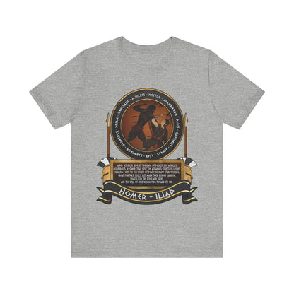 Trojan War - Achilles and the Heroes of the Trojan War - Homer's Iliad  - Ancient Greek History T-shirt