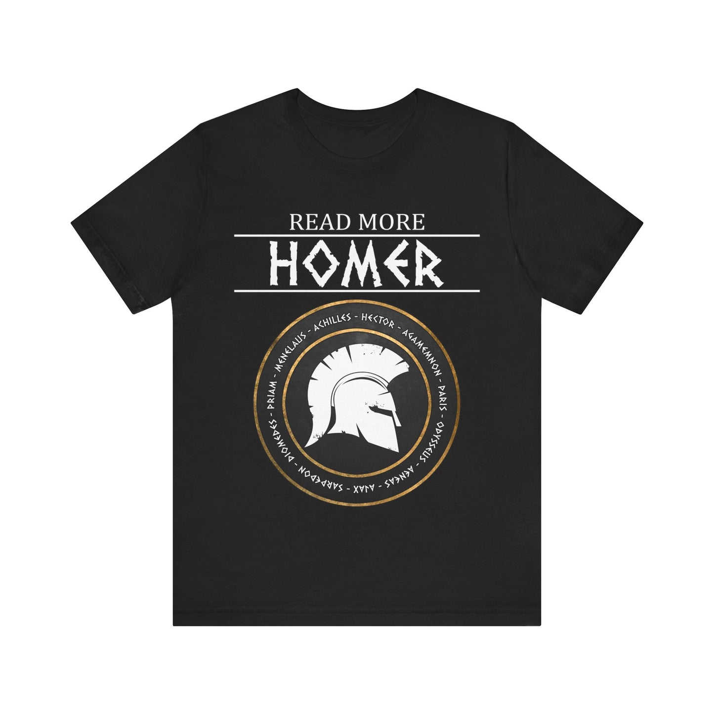 Read More Homer - Heroes of the Trojan War - The Iliad and The Odyssey T-shirt