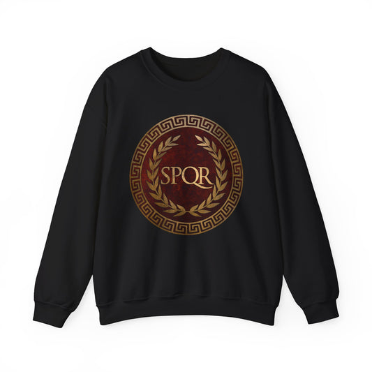 SPQR Ancient Rome - Symbol of the Senate and the People of Rome - Ancient Roman History Unisex Heavy Blend™ Crewneck Sweatshirt