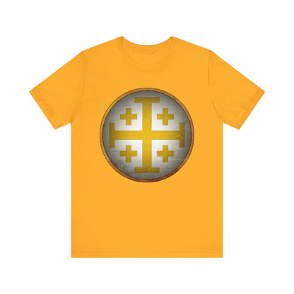 Jerusalem Heraldry - Medieval Jerusalem Cross T-shirt