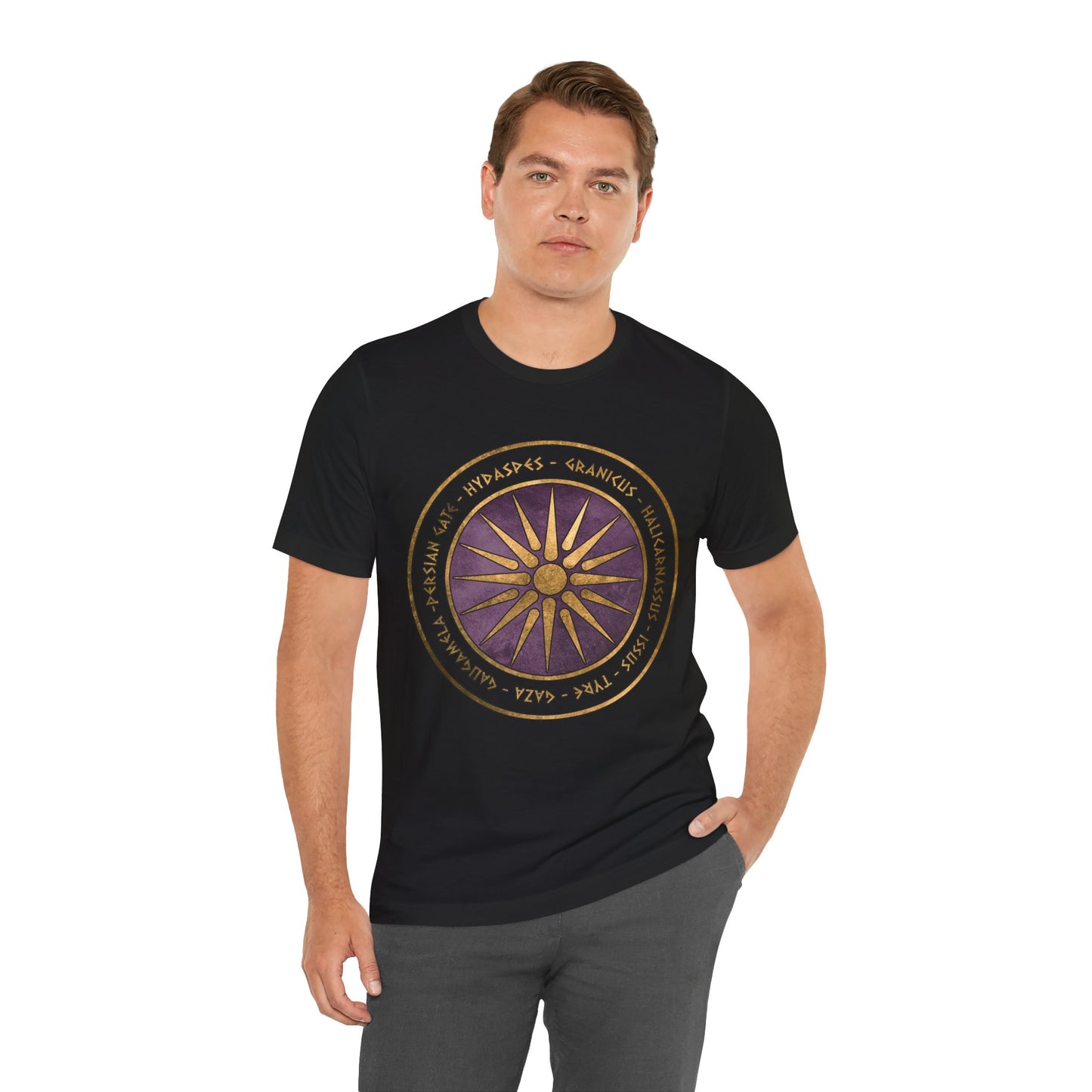 Alexander the Great Battles Macedonian Shield T-shirt