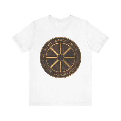 Bronze Age Powers Ancient Civilizations Chariot Wheel Symbol T-Shirt