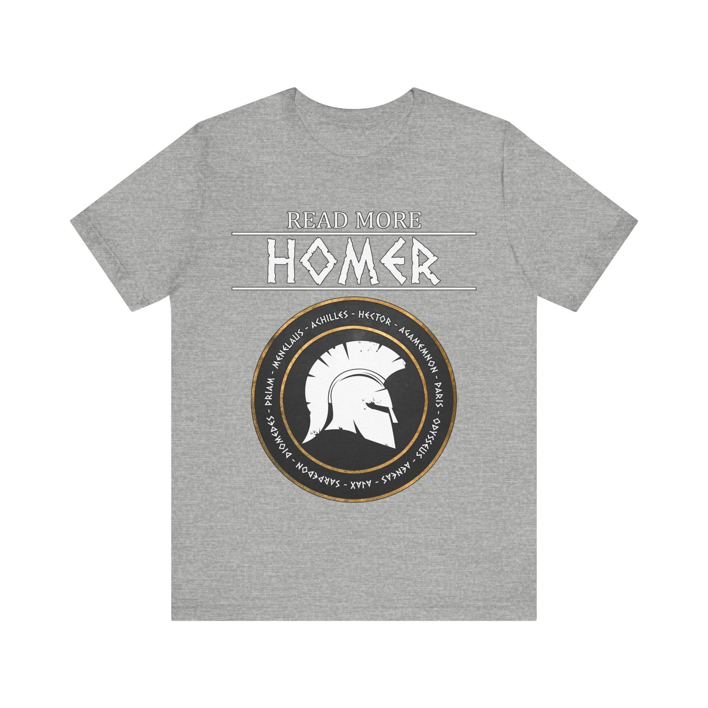 Read More Homer - Heroes of the Trojan War - The Iliad and The Odyssey T-shirt