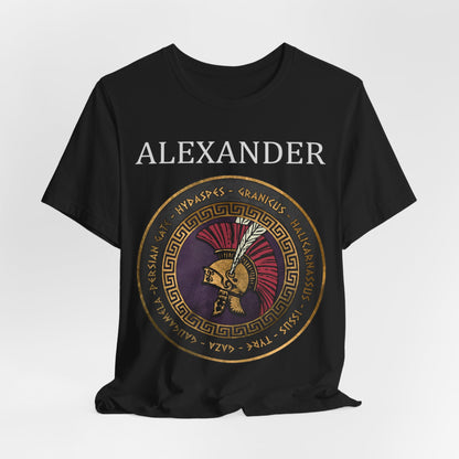 Alexander the Great Famous Battles Ancient Greek History T-shirt